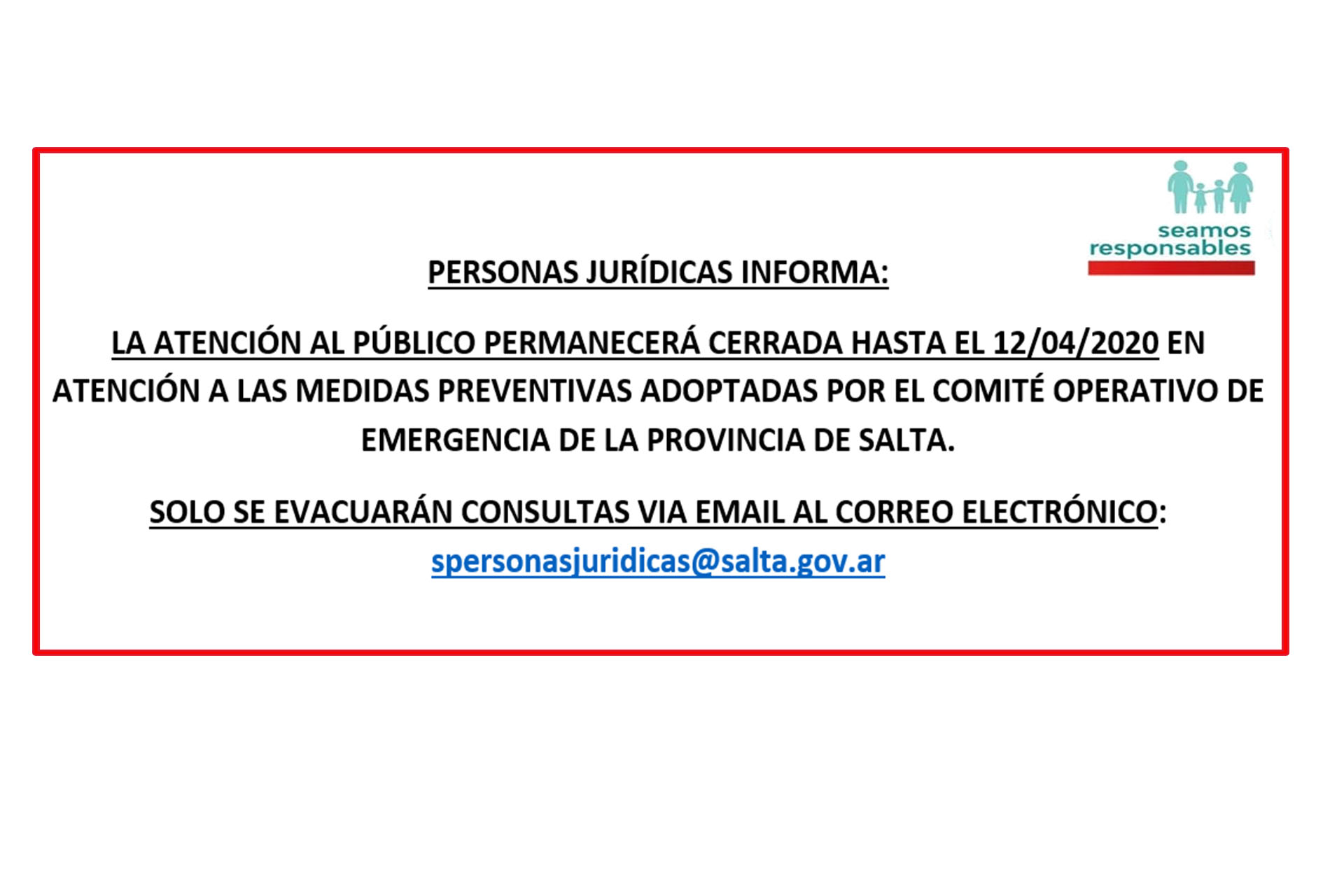 Personas juridicas salta